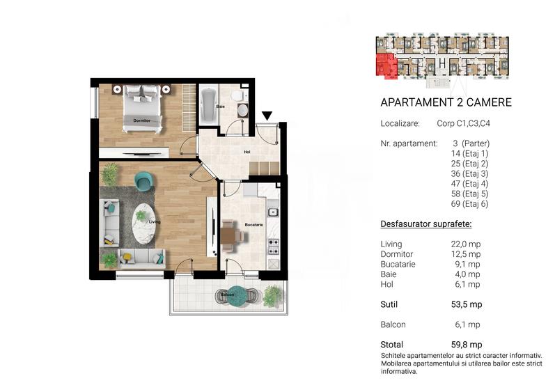 Apartament de vanzare 2 camere Metrou Berceni