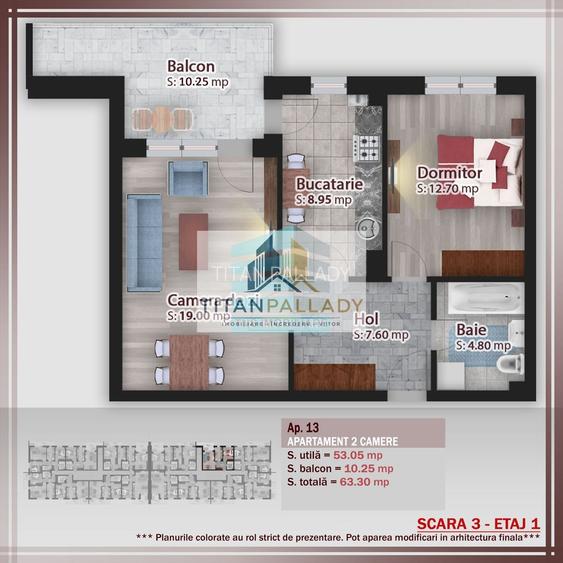 2 Camere 64Mp, Terasa,Pallady- Metrou Nicolae Teclu