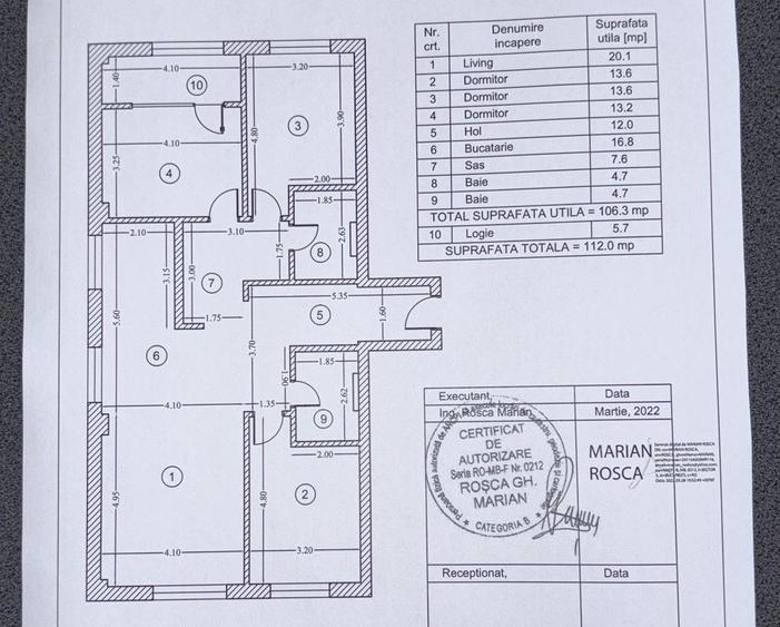 Apartament 4 camere decomandat modern loc parcare inclus Brancoveanu