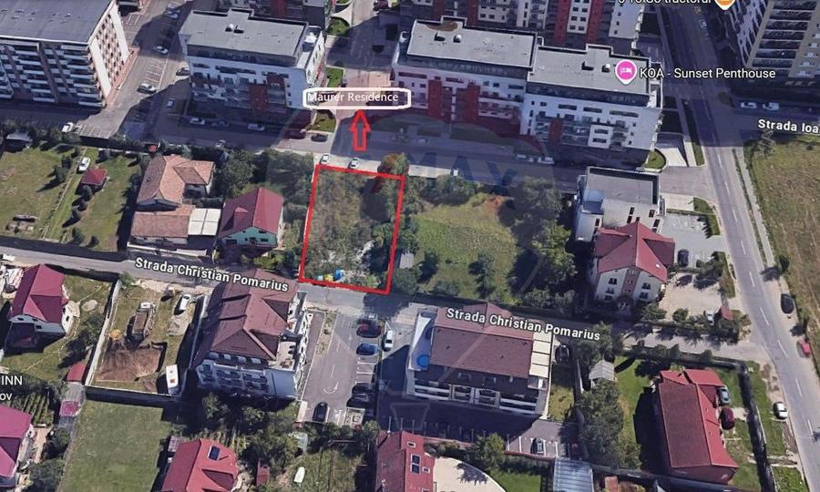 Teren de închiriat–700 mp –Tractorul, Brașov | Str. Christian Pomarius