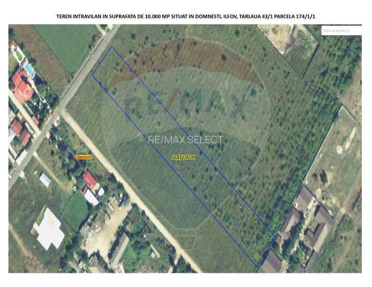 Teren intravilan 10,000mp Domnesti / Soseaua Curtea Domneasca - 3