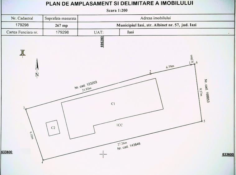 Proprietar vand teren+casă bătrânească, 267 mp, str.ALBINEȚ, zona Tg.Cucu-P.Fier - 2