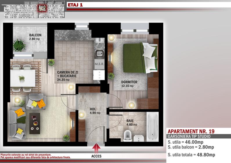 Neofort 50 Titan II – oferta lansare, studio nou de vanzare langa metrou