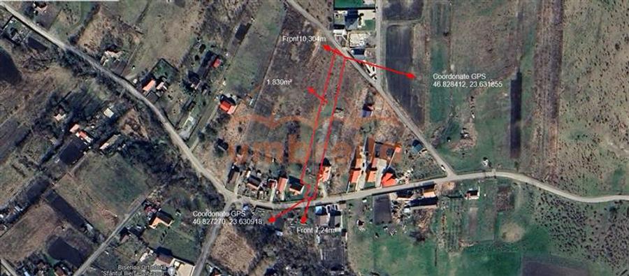 Teren de vanzare Colonia Valea Fanatelor. Extravilan 1.830m²
