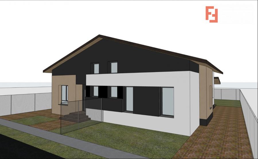 Duplex cu 3 camere, 76 mp utili si 300 mp teren, de vanzare in Sacalaz
