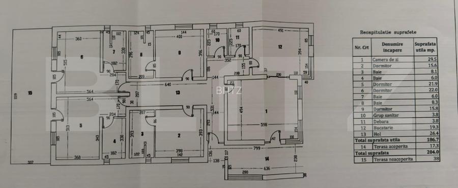 Casă 4 dormitoare, 204 mp, teren 1000 mp, zona Carcea - 11