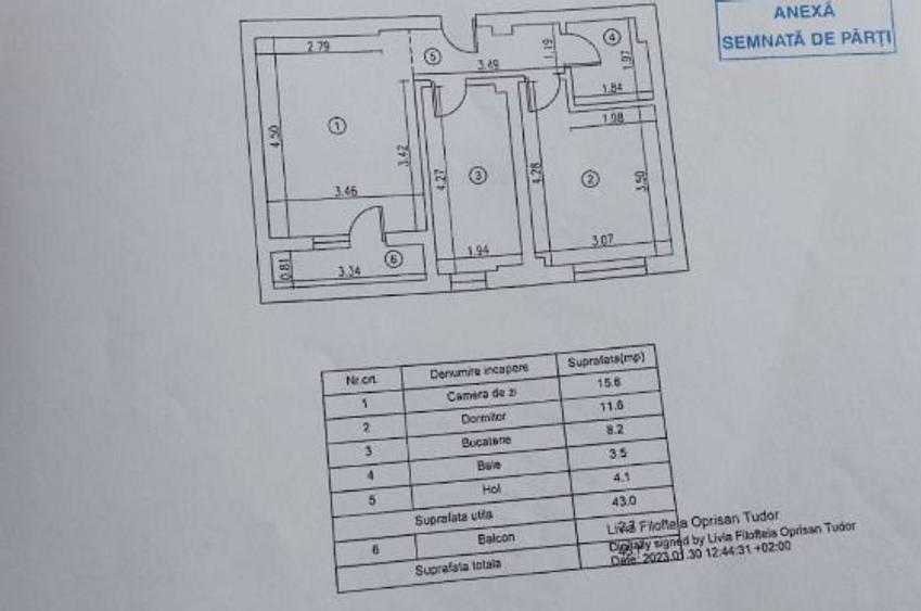 Apartament 2 camere de vanzare + Parcare Militari Residence MD3