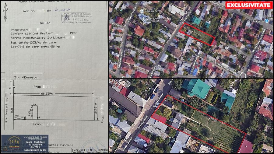 OPORTUNITATE MAJORĂ : Teren 1.305 mp cu Deschidere Generoasă în Galati