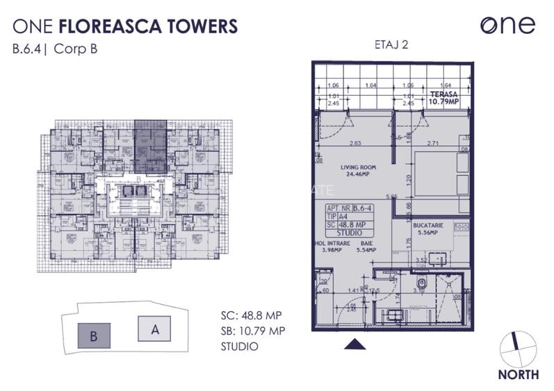 Studio de vanzare // ONE Floreasca Towers - 1