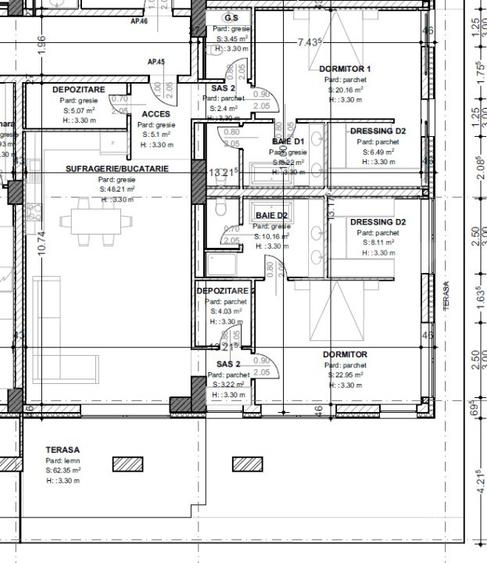 Penthouse de vanzare, cu 3 camere, 148 mp, terasă 62 mp, zona centrala