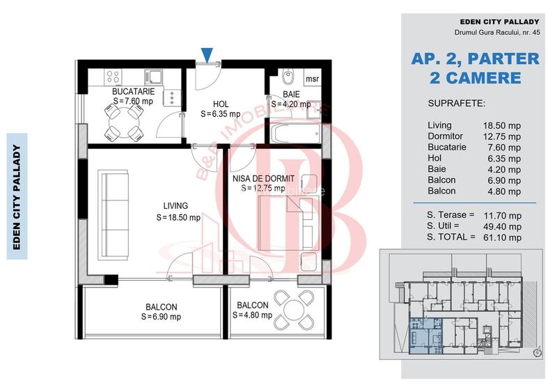 Apartament 2 camere Pallady Metrou Nicolae Teclu - 1