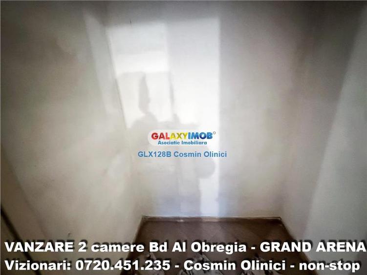 Apartament 2 camere Bd Obregia etaj 2 aproape Grand Arena 50 mp
