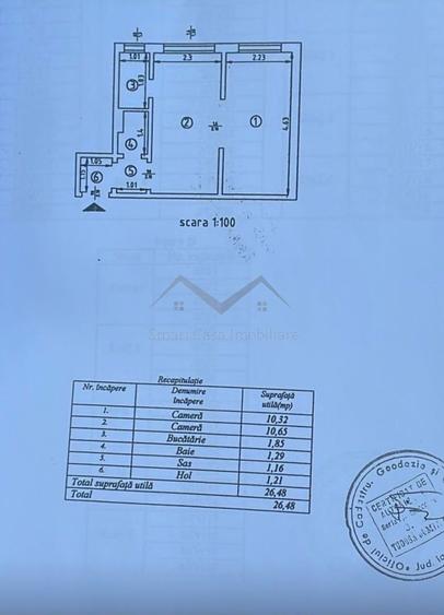 Apartament 2 camere Confort redus - CANTEMIR