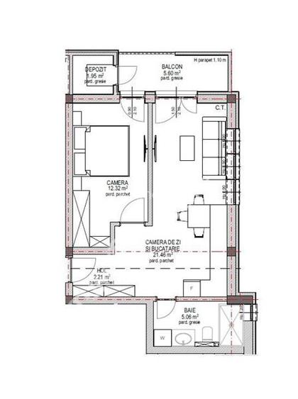 Apartament cu 2 camere si balcon la etajul 1 zona Lacul lui Binder - 4