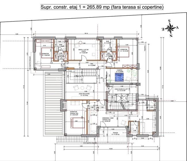 Baneasa, Iancu Nicolae, vanzare vila S+P+2E, teren 809 mp, 965 mp construiti, - 7