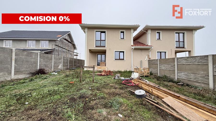 COMISION 0% Duplex individual, 5 camere si teren de 410 mp, zona Mosnita