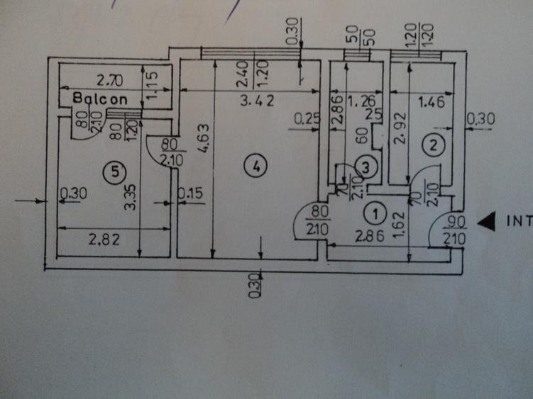 Apartament 2 camere, zona Nord ,etaj 2