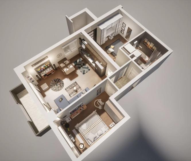 Apartament 3 camere nou - Calea Surii Mici