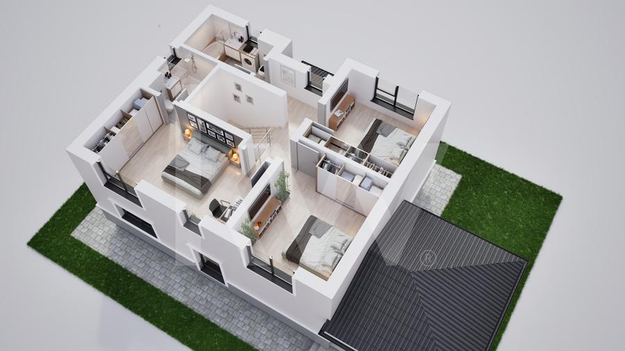 Casa individuala 5 camere in cartier nou Șură Mica