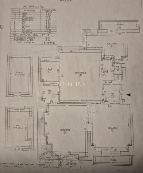 Apartament 3 camere, etajul 2, 78mp, 2 balcoane, bloc interbelic - 1