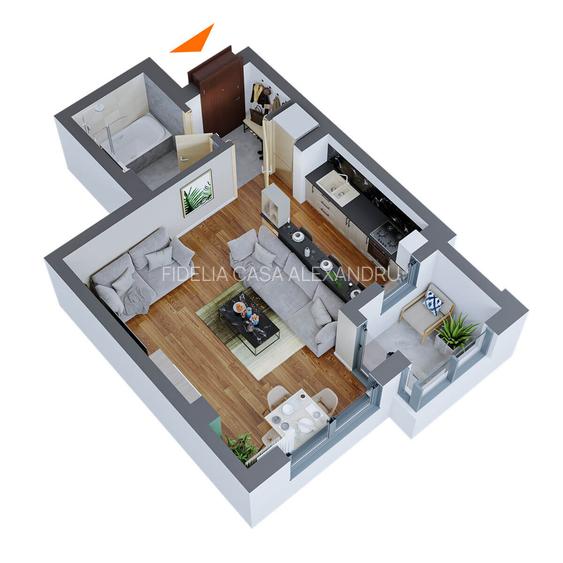 Apartament 1 camera de vanzare Dacia