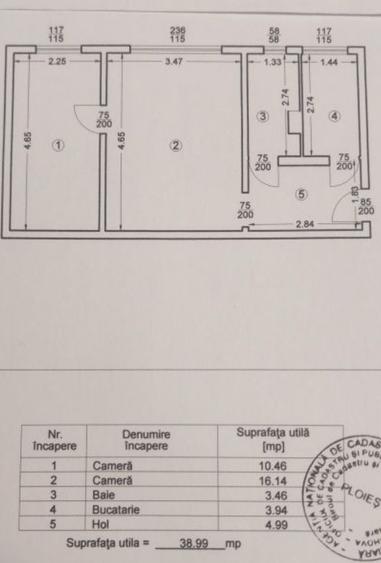 Apartament 2 camere, confort 2 Malu Rosu, Ploiesti