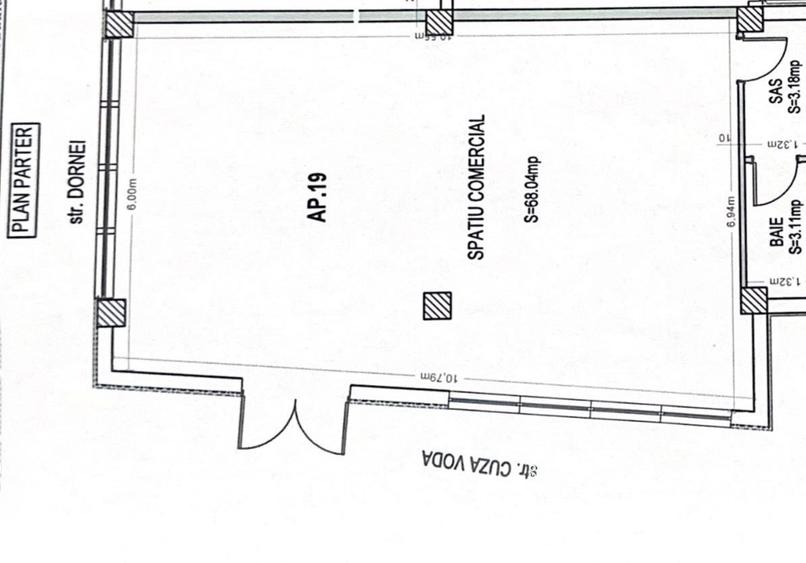 Spațiu comercial 99 mp, două intrări, zona Bou Roșu