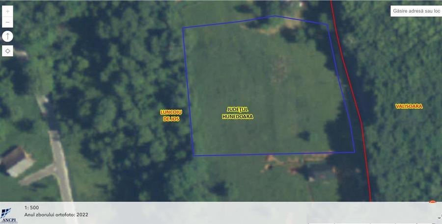 Teren intravilan de vanzare in Luncoiu de Jos, sat Luncoiu de Sus, 3000 mp