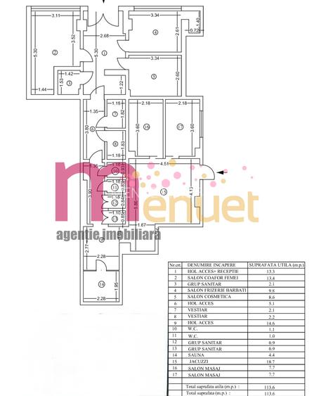 Spatiu Beauty & SPA Premium zona Centrala-113mp Sauna,Jacuzzi,Terasa 42 mp - 22