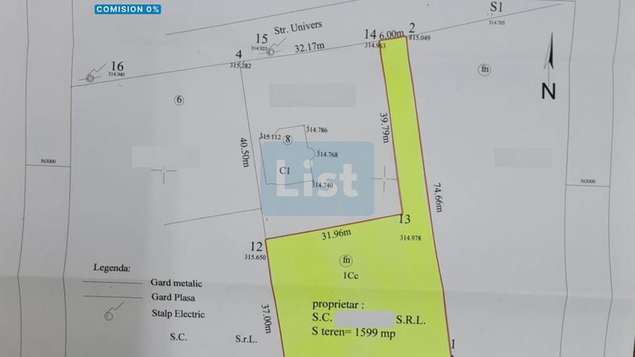 De Vânzare:Teren 1599 mp în Turda, langa Kaufland !! COMISION 0% !!!!