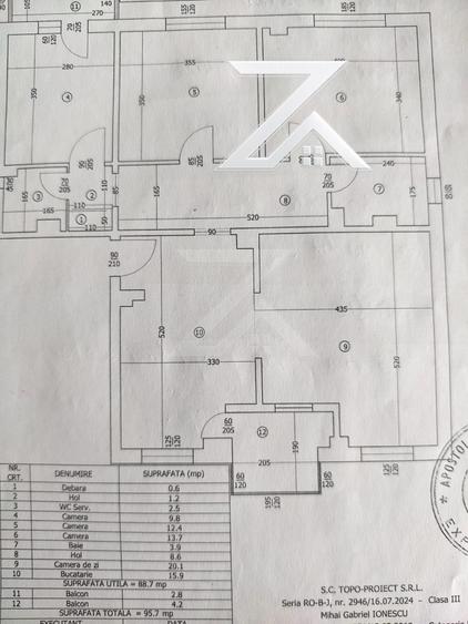 Apartament 4 camere, 95 mp | George Enescu | 2 băi | Decomandat