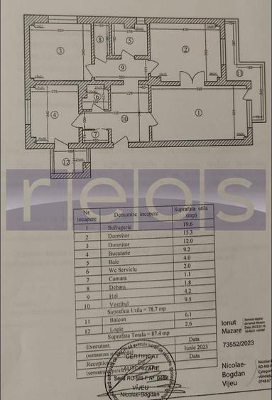 INCHIRIERE 3 CAMERE DECOMANDAT -CALEA DOROBANTI - 34