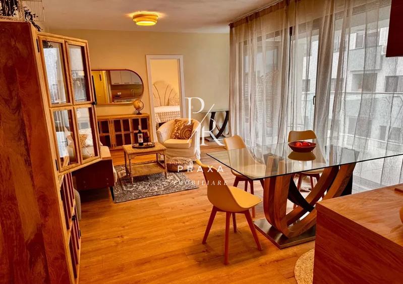 Apartament 3 camere, 70mp, mobilat complet modern, garaj, zona Borhanci!