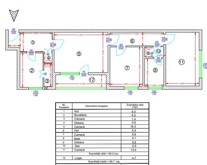 Model mare 70mp Apartament 3 camere in Podu Ros - 2