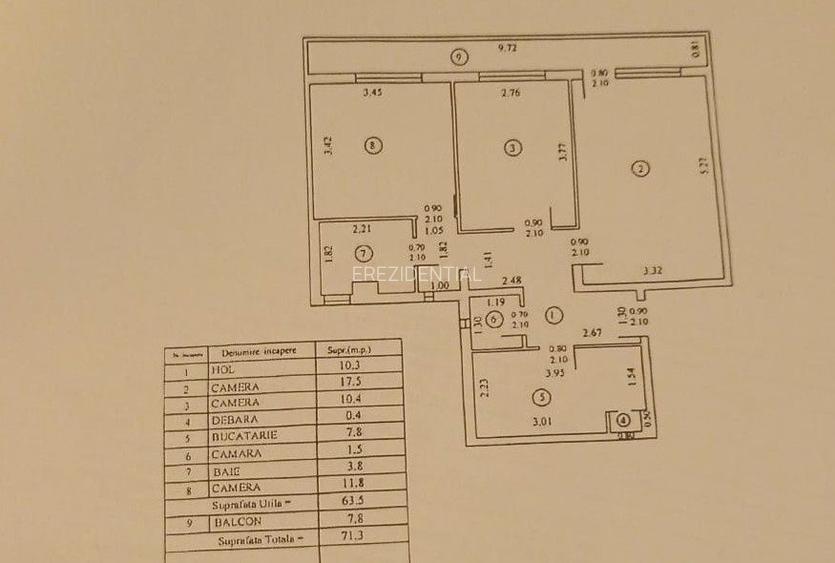 Apartament 3 camere  decomandat – Drumul Taberei - 7