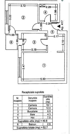 Apartament 2 camere de vanzare Grozavesti Regie Residence