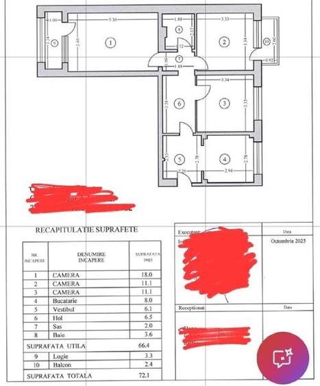 Vanzare apartament 3 camere Doamna Ghica