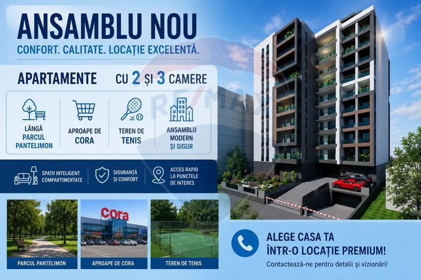 Apartament cu 2 camere de vânzare în zona Pantelimon