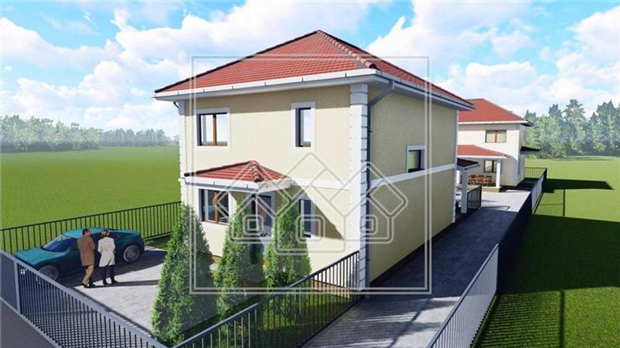 Casa individuala in Selimbar, 4 camere, 323 mp teren