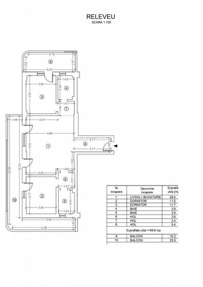 Tomis III , spatii IDEAL BIROURI, 103 mp. , LOC PROPRIU DE PARCARE - 24