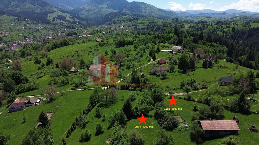 Loturi de teren 1.000 mp | Poarta – Bran | Vedere panoramică către Munții Bucegi