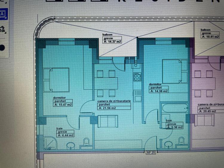 Apartamente 2 camere, 78 mp, zona Republicii