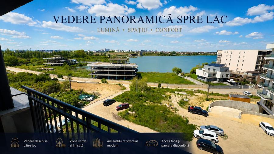 Apartament cu 2 camere de vânzare, vedere spectaculoasa lacul Siutghiol - Univ