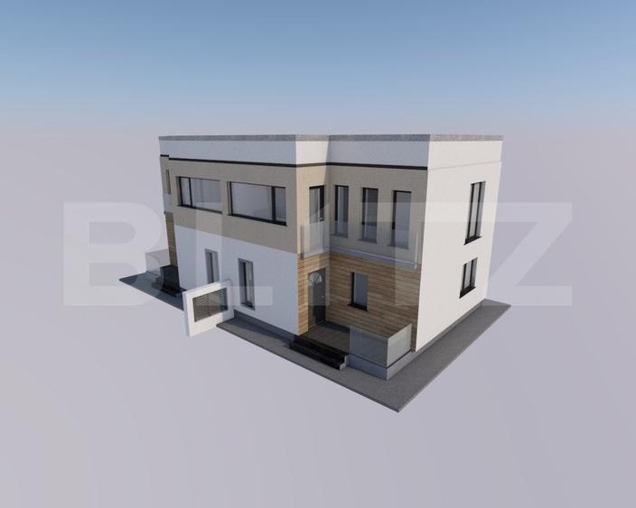 Duplex modern, 3 camere, 110 mp utili, 220 mp, teren, zona Burdujeni