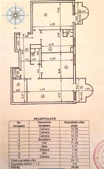 Apartament 3 camere Centru Hala Centrala - 8