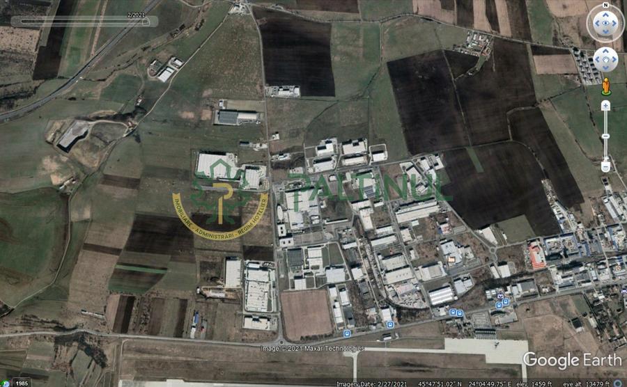 Teren industrial, 7844 mp, PUZ, zona de Vest - Aeroport, Sibiu