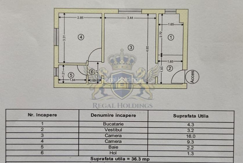 2 camere | 39 mp utili | Parter | Avram Iancu - Bartolomeu - 8