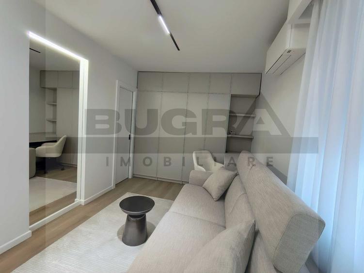 Garsoniera lux, 28mp, balcon, etaj intermediar, parcare, zona centrala