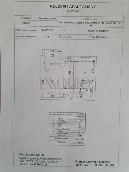 Apartament cu 2 camere / Nusco City 2 / Pipera