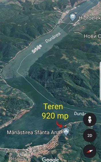 TEREN cu vedere la Dunăre-construcție-intravilan, Orșova, jud MEHEDINTI